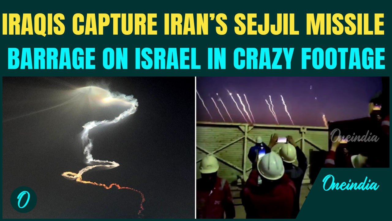 VIDEO: Iraqis Capture Iran’s Sejjil-2 Ballistic Missiles Raining Down on Israel; Tel Aviv in Ruins