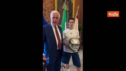 Il pilota Guido Pini a Gran Premio d'Italia al Mugello, Giani: Orgoglio per la Toscana, siamo con te