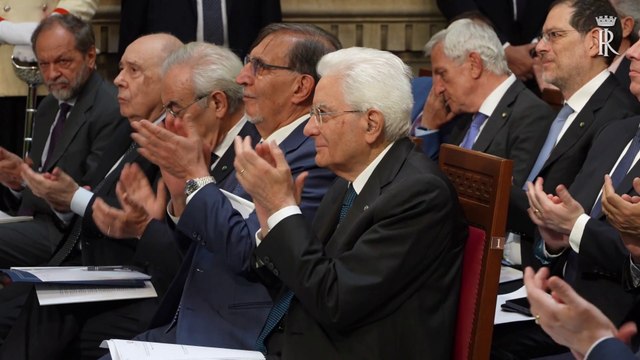 Mattarella all'Assemblea Generale della Corte Suprema di Cassazione