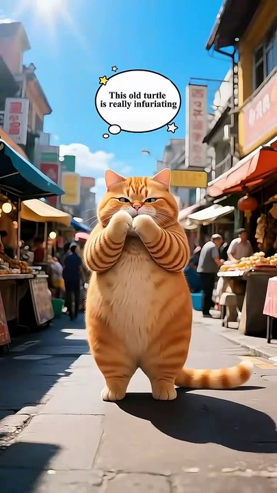 The Orange Cat Fights for Justice,Today!#funny  #funnycats #cat #funnyvideo