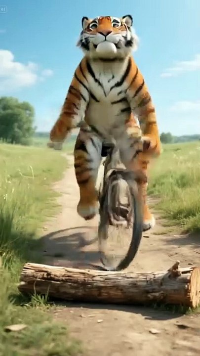 The Orange Cat Outsmarts the Crazy Bull to Save His Tiger Brother！#bull #cat #tiger #cute #funny