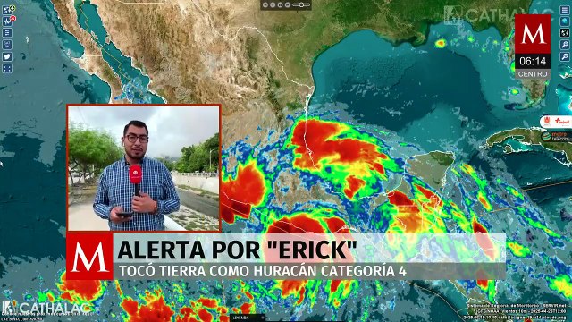 Chiapas en alerta amarilla ante posibles remanentes del huracán 'Erick'