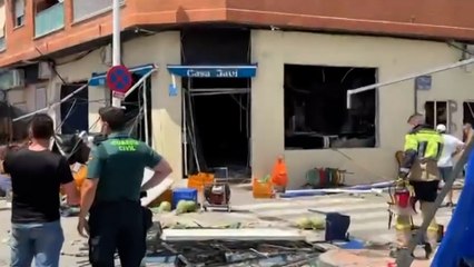 Más de una decena de heridos por la fuerte explosión en un bar de Lo Pagán (Murcia)
