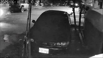 Cámara capta ataque a motociclista en Comayagüela