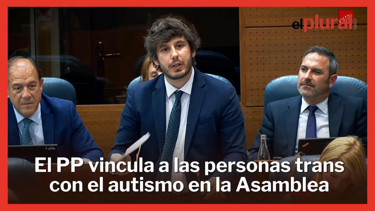 Un diputado del PP de Ayuso vincula en la Asamblea el autismo infantil con las personas trans