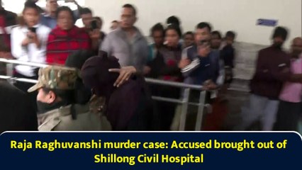 Raja Raghuvanshi murder case: Accused brought out of Shillong Civil Hospital