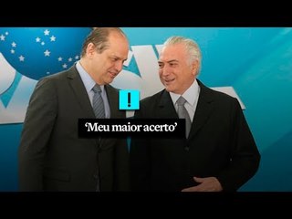 Temer diz que Ricardo Barros foi o seu 'maior acerto' na escolha de ministros