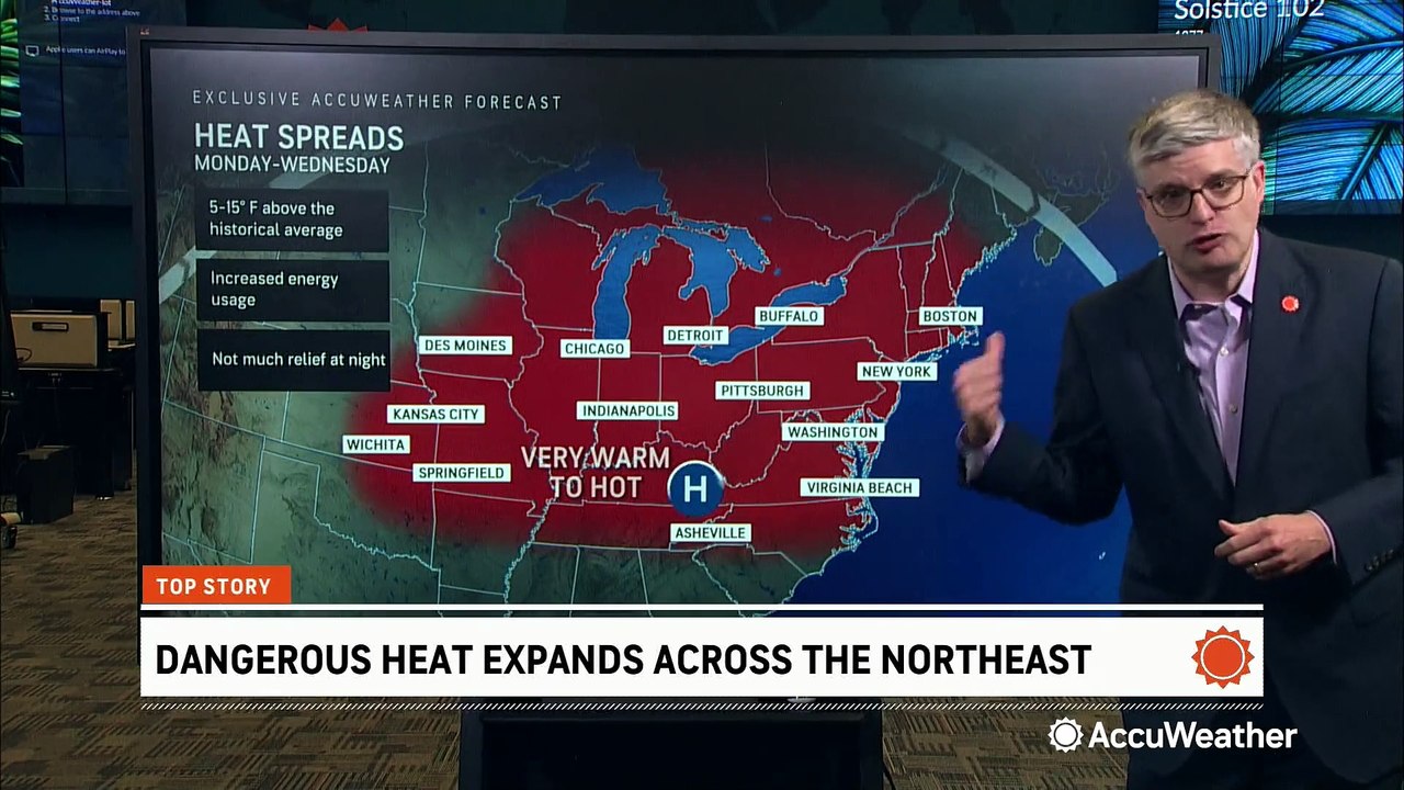 Heat wave to impact 170 million people in Midwest and Northeast - video ...