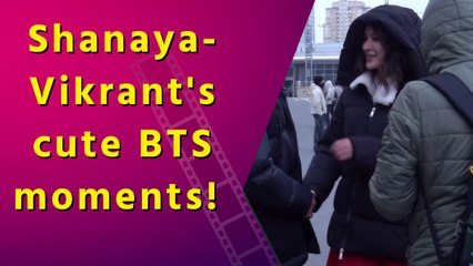 Shanaya Kapoor shares smiling moments with Vikrant from 'Aankhon Ki Gustaakhiyan'