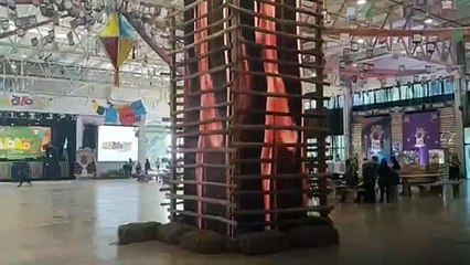 São João de Curitiba tem fogueira digital