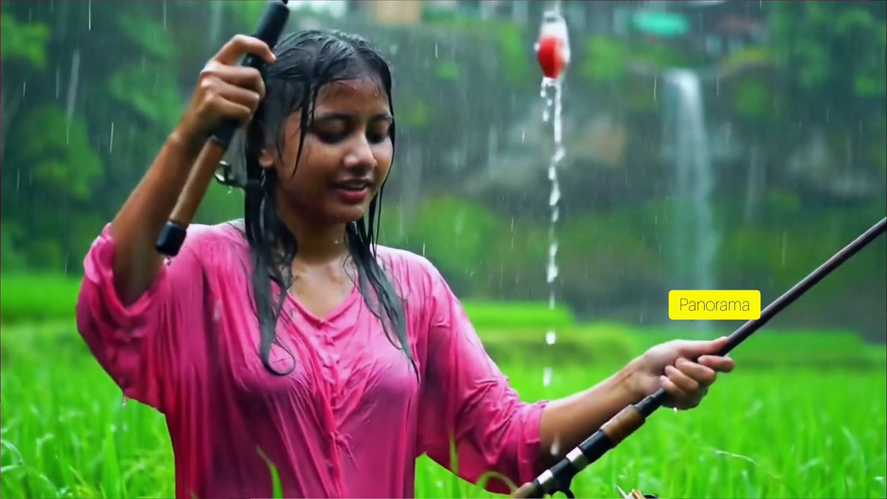 Pretty Angler Catches Big Fish!