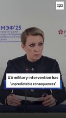 US military intervention has 'unpredictable consequences'