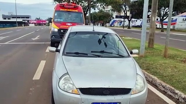 Siate atende vítima de atropelamento na Avenida Brasil, em Cascavel