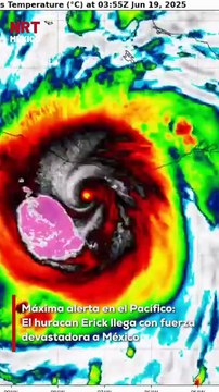 El huracán Erick se ha intensificado a categoría 4 y ya ha tocado tierra en las costas de Oaxaca y Guerrero. Autoridades mantienen la alerta máxima por lluvias torrenciales, vientos intensos y alto oleaje.