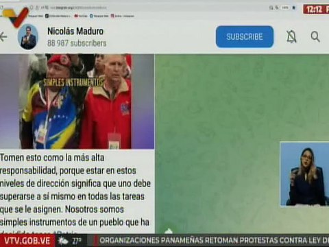 Pdte. Nicolás Maduro: Nosotros somos simples instrumentos de un pueblo que ha decidido tener Patria