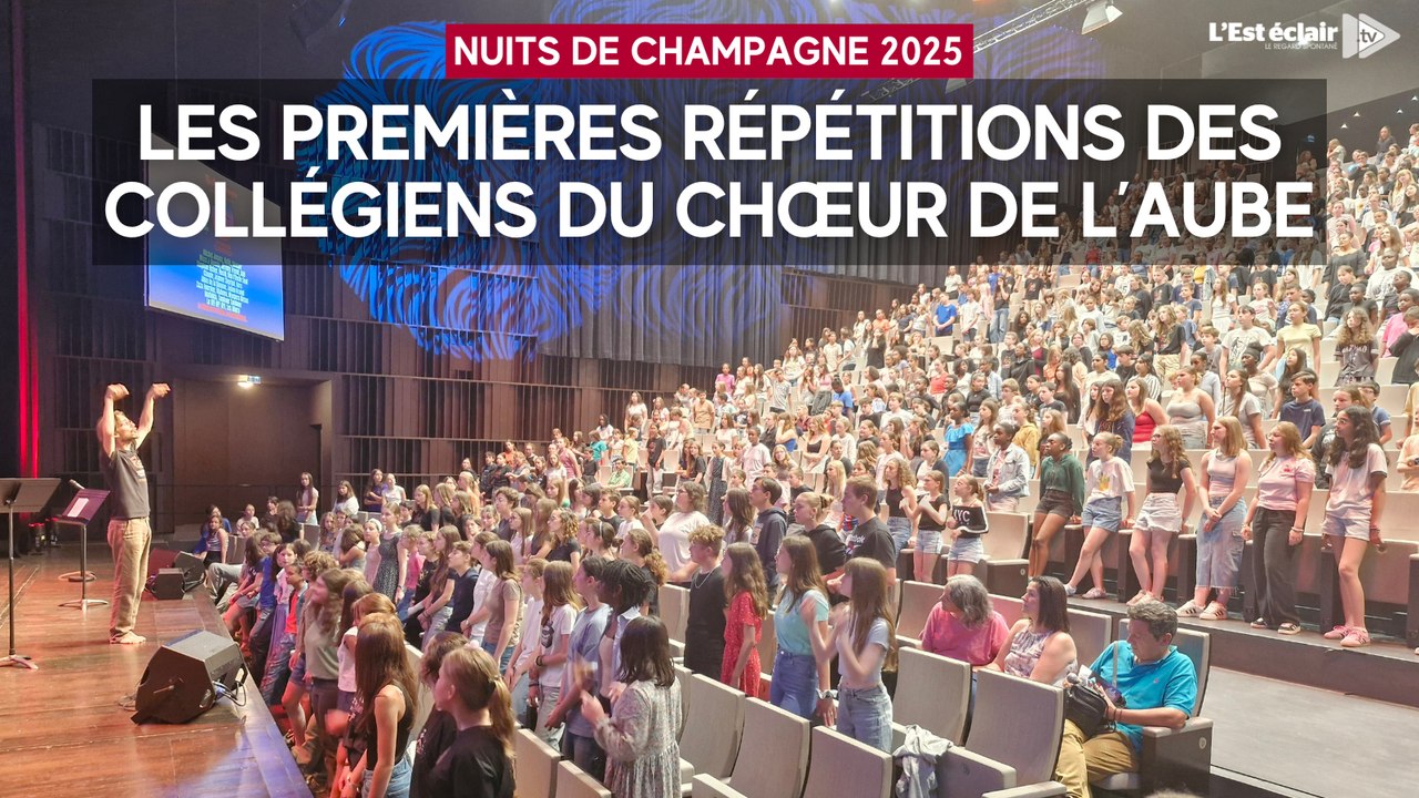 Les premières répétitions des collégiens du Chœur de l’Aube pour les Nuits de Champagne 2025