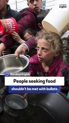 "People should never be met with bullets when they're just seeking to feed their kids,"