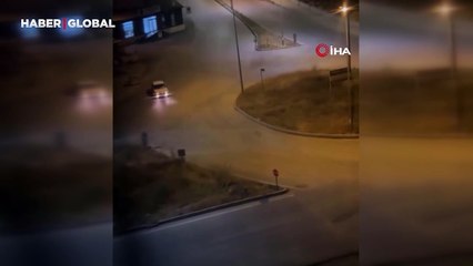 Drift atan sürücüye ceza yağdı