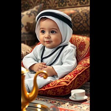 Cute Muslim Baby Saying Papa | Islamic Traditional Vibes #viral video #shorts #islamic content #foryoupage #trend #dailymotion shorts