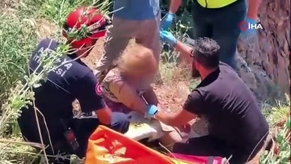 Antalya'da faciadan dönüldü! Manzara izlemek isterken 15 metre yuvarlandı