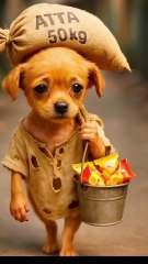 Poor puppy wants to eat Mango