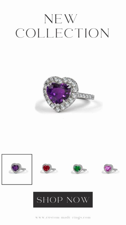 9 custom made ruby and diamond vintage halo engagement rings