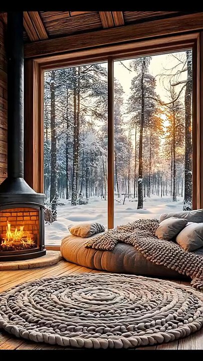 cozy winter cabin