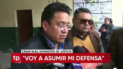 Exministro Siles llega a la Felcc para declarar por el caso consorcio tras anuncio de orden de aprehensión