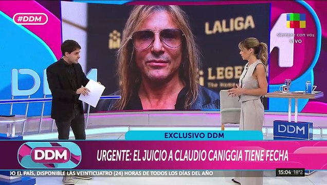 Claudio Caniggia con fecha de juicio por la denuncia de Mariana Nannis