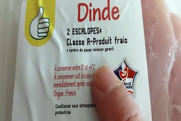 POUCE Escalopes de dinde 4 pièces 600g