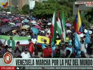Pueblo venezolano reafirma su solidaridad con Irán y Palestina