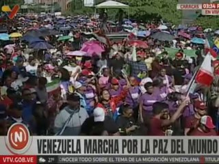 Juventud venezolana se moviliza por la paz del mundo y en apoyo a Irán