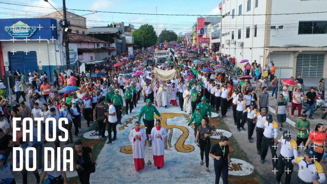Corpus Christi em Capanema veja como foi a tradicional procissão em tapetes de serragem