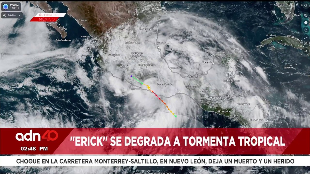 🚨¡Última Hora! "Erick" se degrada a tormenta tropical, pero continuarán con fuertes lluvias