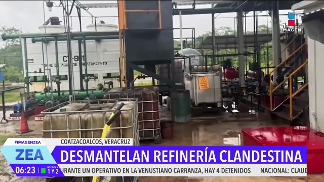 Desmantelan refinería clandestina en Coatzacoalcos, Veracruz