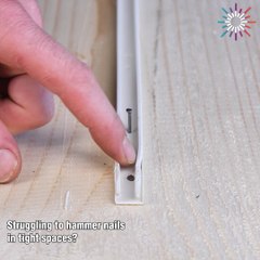 Master tight spaces with this nail hack! 🛠
