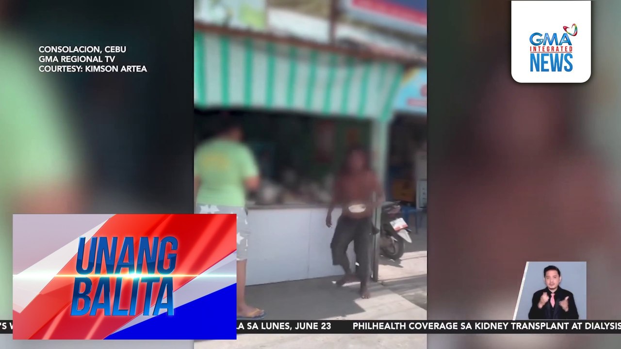 Lalaking taong grasa na nanakit at nanggulo, iniligtas ng LGU at pulisya | Unang Balita