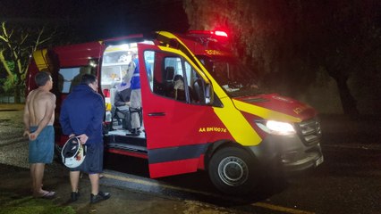 Acidente envolve três veículos no Bairro Santa Cruz em Cascavel