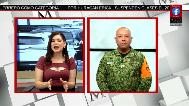 ¿Cómo está trabajando Defensa para ayudar a los estados afectados por el paso del huracán 'Erick'?