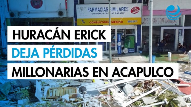 Las pérdidas económicas ocasionadas por el paso del huracán Erick en Acapulco alcanzan los 1,878 millones de pesos, según el último reporte de la Cámara Nacional de Comercio, Servicios y Turismo (Canaco) del puerto, Alejandro Martínez Sidney, presidente d