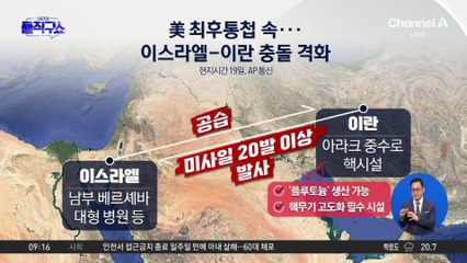 美 최후통첩 속…이스라엘-이란 충돌 격화