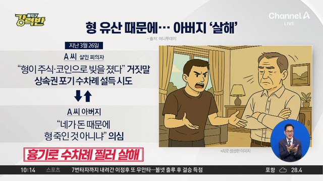 [돌직구 강력반]형 재산 상속 두고 아버지 살해한 아들