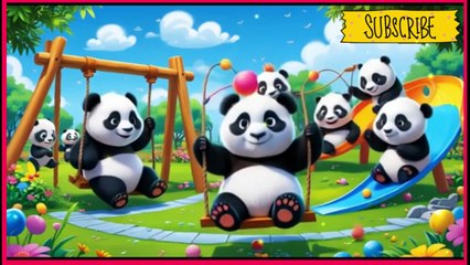 Counting 10 Little Pandas | Lalafun Nursery Rhymes & Kids Songs
