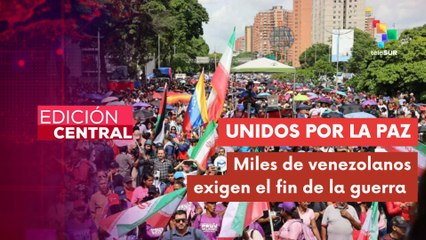 Venezolanos se movilizaron por la paz del mundo