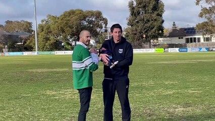 Travis Matheson and Tyrone Downie with their new daughters.
