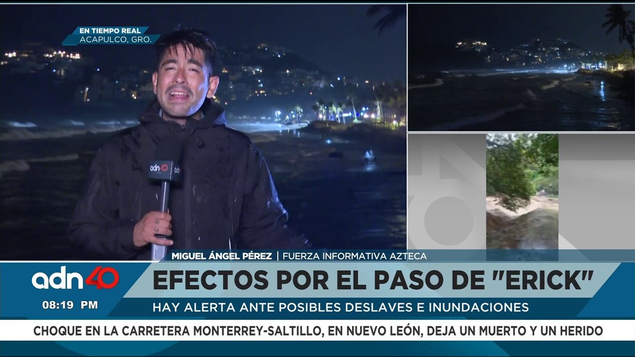 “Erick” golpea Acapulco: ¡alerta por deslaves, lluvias e inundaciones!