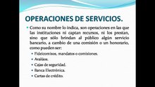 Operaciones de Servicios de las Instituciones de Banca Múltiple