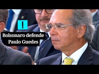 Guedes fica "até o nosso último dia", diz Bolsonaro em defesa do ministro