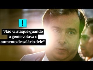 Maia rebate Augusto Heleno: "Não vi ataque quando a gente votava o aumento de salário dele"