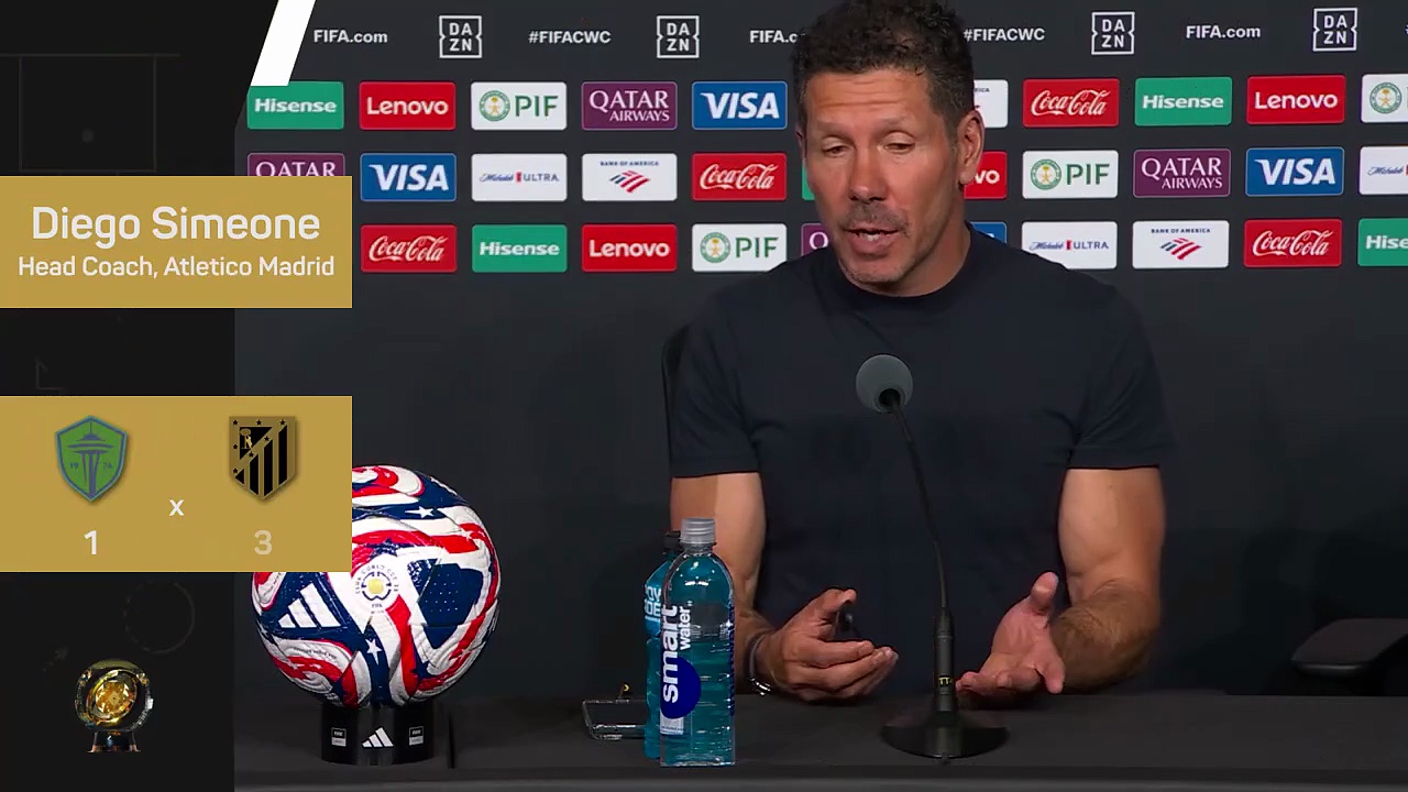 Simeone pleased at how Atlético handle 'win or bust' victory over Seattle Sounders